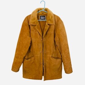 Joseph Barry Men's Vintage Suede Shearling Lined Chore Jacket - M